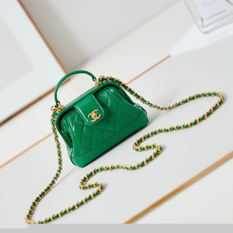 Ch*el top handle bags
